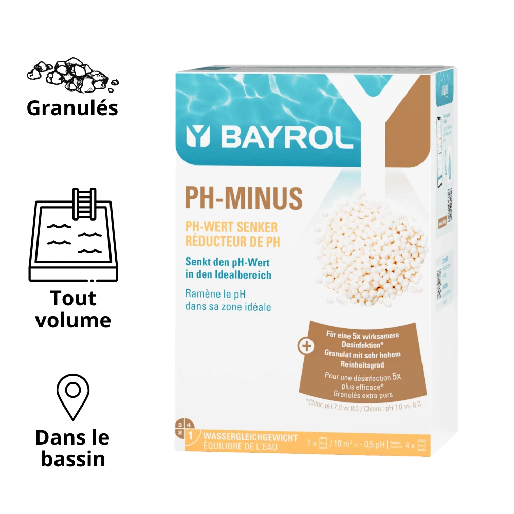 [2294412] pH-MINUS (Boîte de 4 sachets de 500g) 2 kg